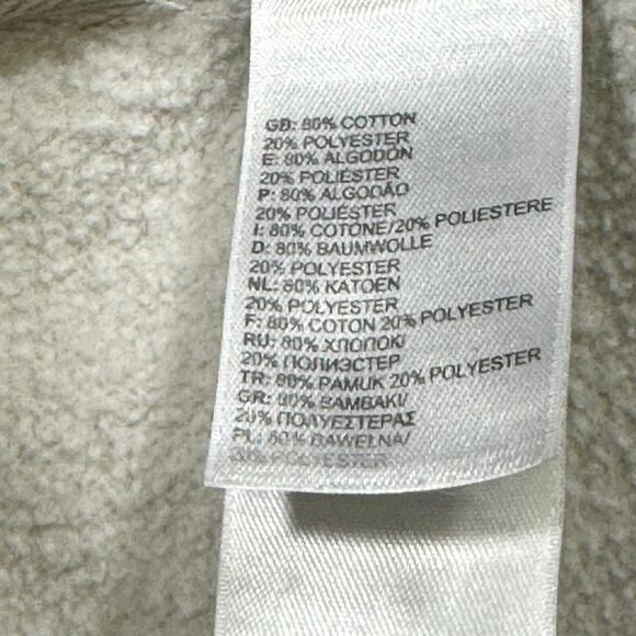 The North Face Sweater Womens Medium Beige Orange‎ Graphic Logo Pullover Hoodie - Picture 4 of 9